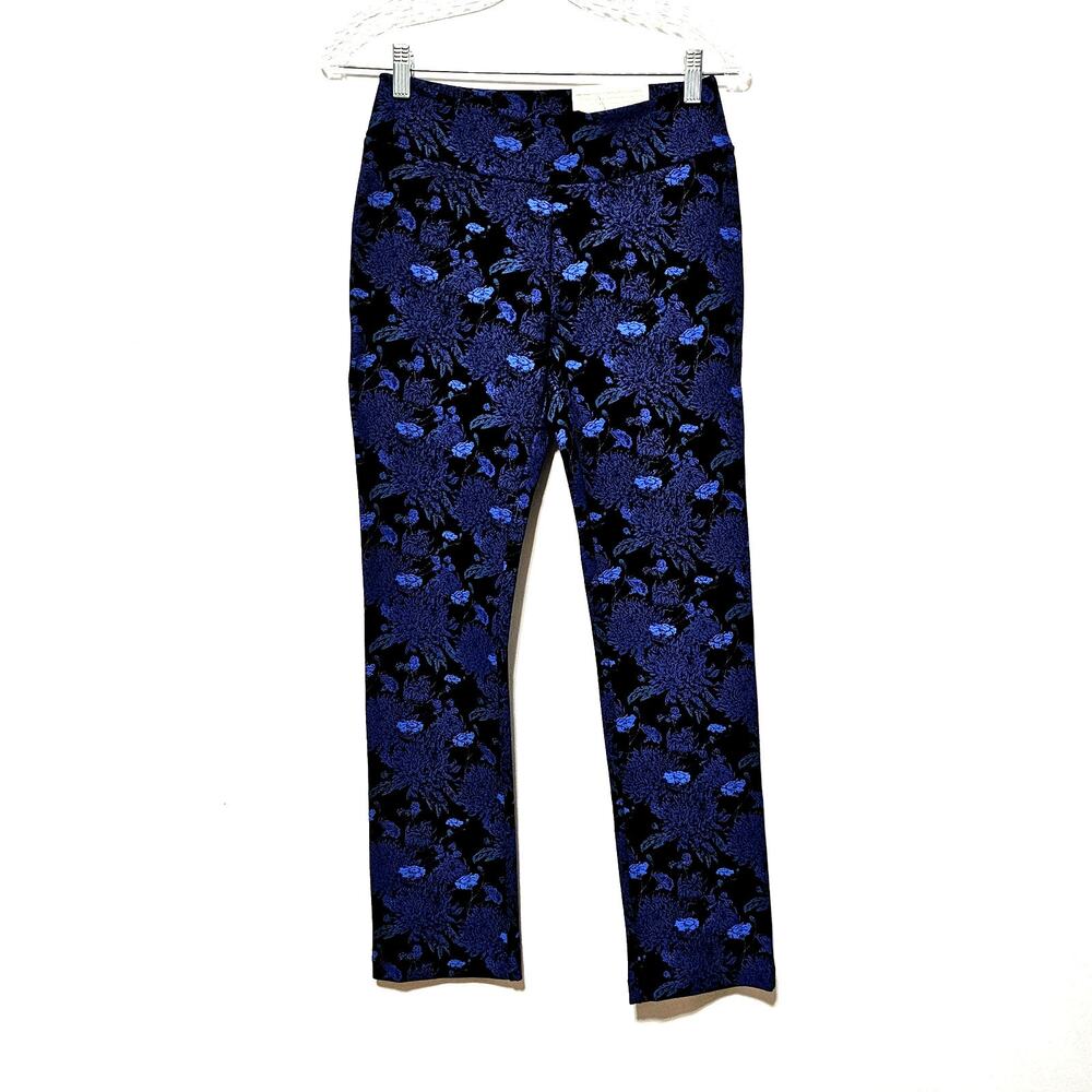 Soft Surroundings Straight Leg/Ankle Mirabella Pant Floral Women's Size XS (2-4)